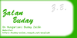 zalan buday business card