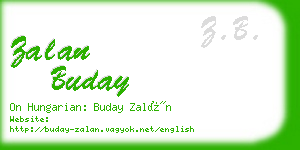 zalan buday business card